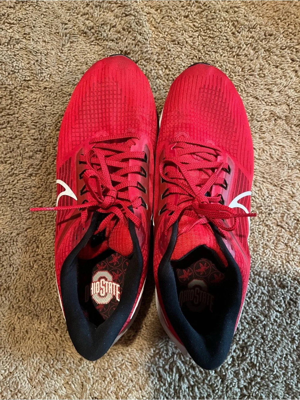 Nike Air Zoom Pegasus Ohio State Buckeyes Red Running Shoes Men’s 11.5
